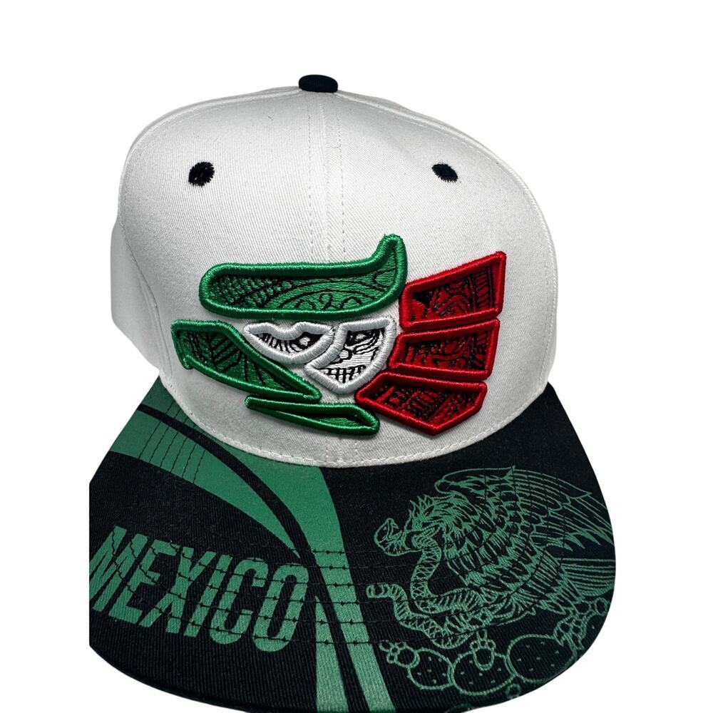 Mexico Snapback Hat – Tricolor Eagle Logo, Adjustable Cap – WYNN Headwear25‎